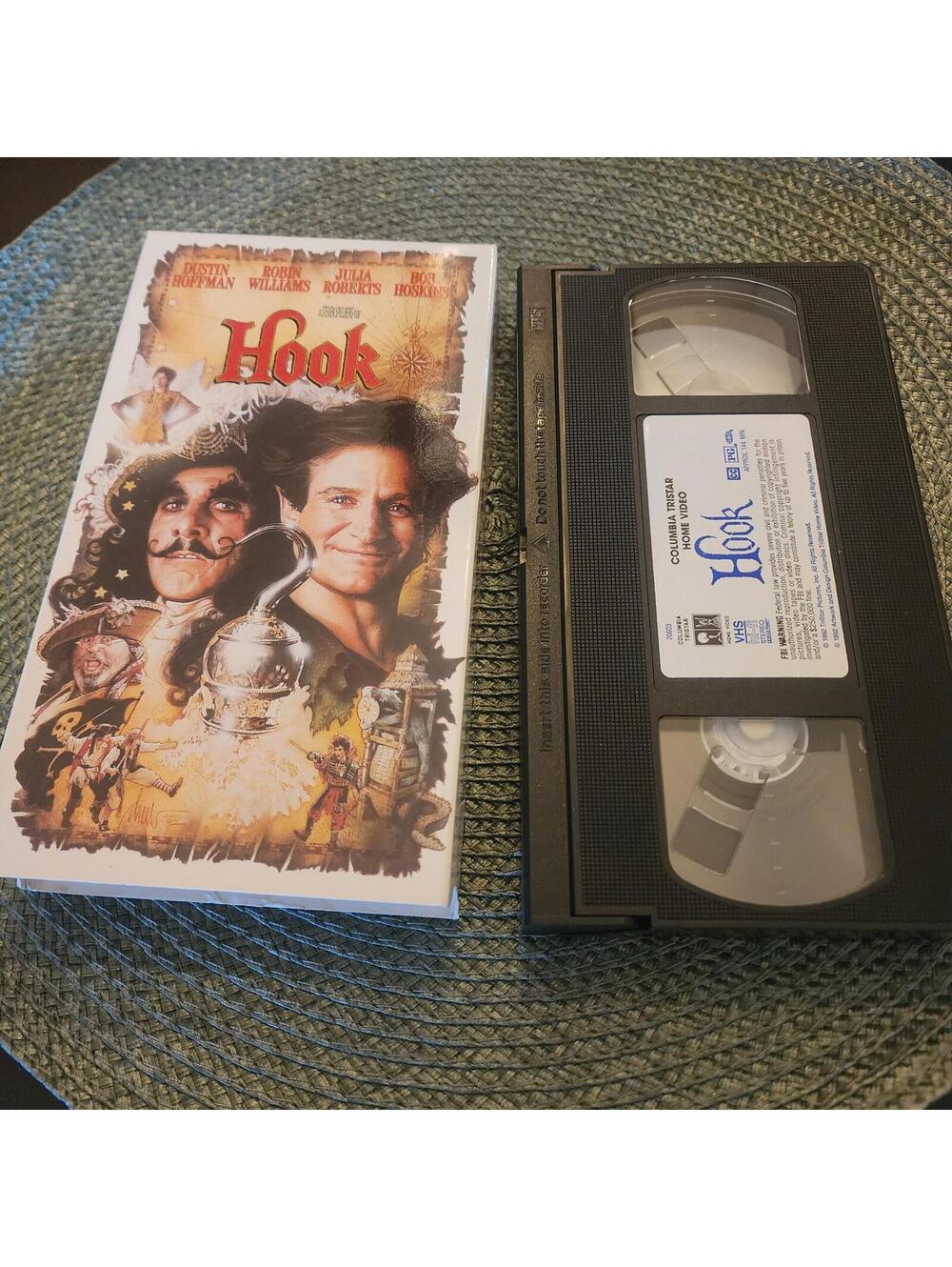 Hook VHS 1992 Steven Spielberg Robin Williams Dustin Hoffman Tested Works
